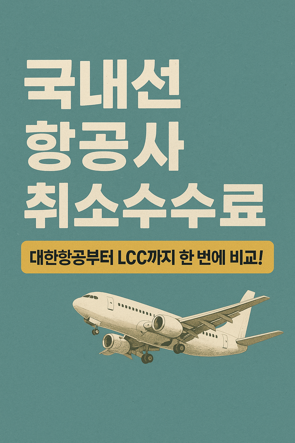 국내선 항공사별 취소 수수료 총정리 (대한항공,이스타항공,아시아나,제주항공 등)