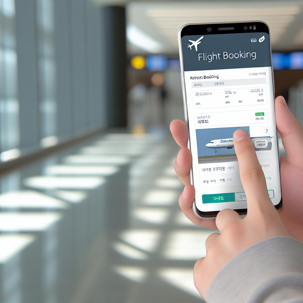 아침 비행기 확보 전략 - 모바일 예약