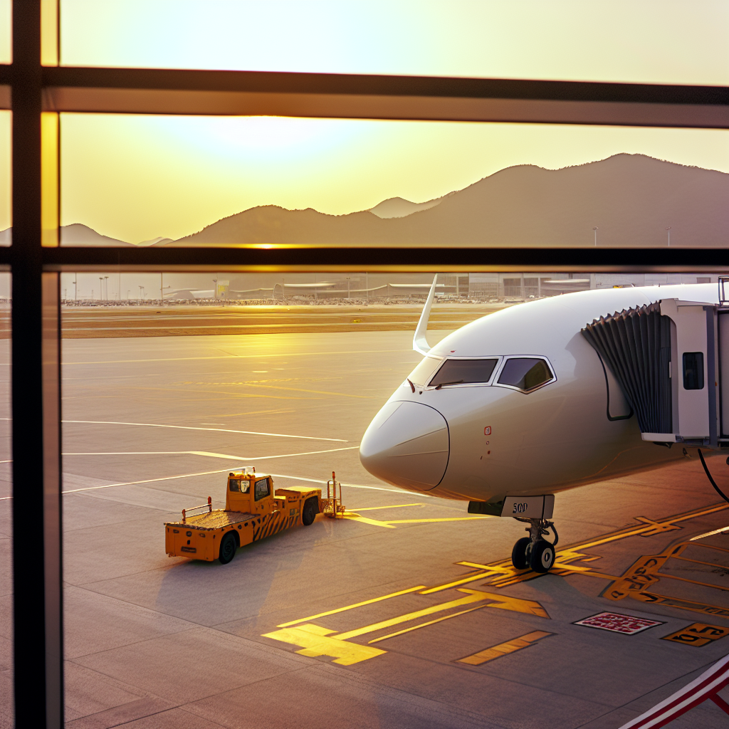 제주 강풍주의보 비행기 운항 - 항공기