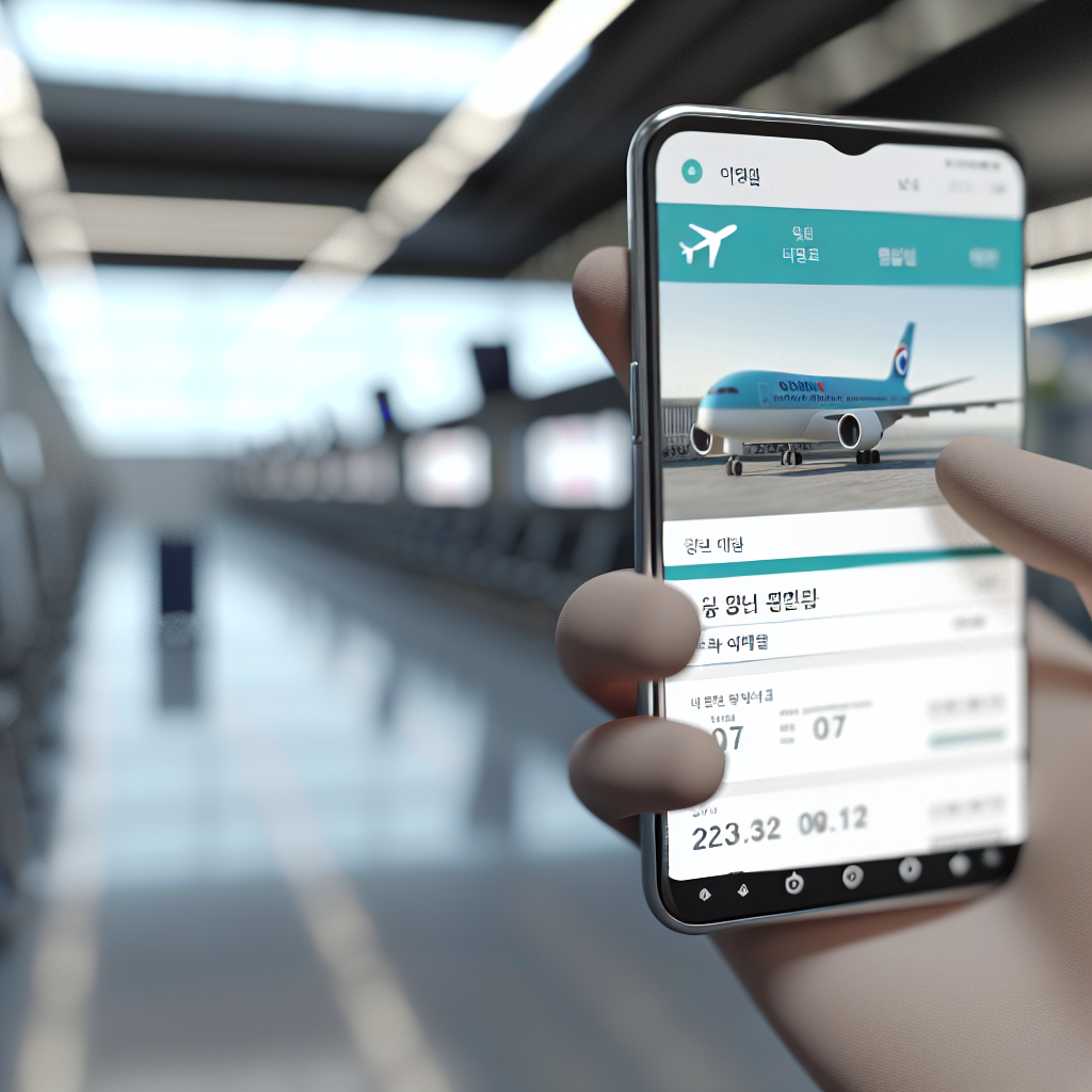 제주도 여행 일정 항공권 팁 - 모바일 예약